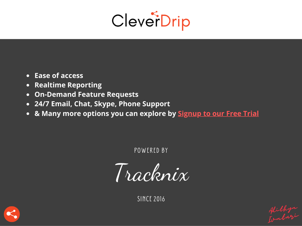 CleverDrip Affiliate Software Features