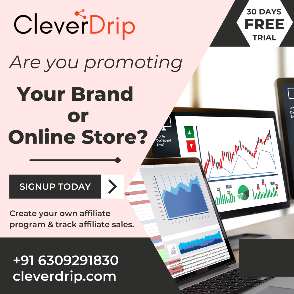 signup for cleverdrip free trial & promote online