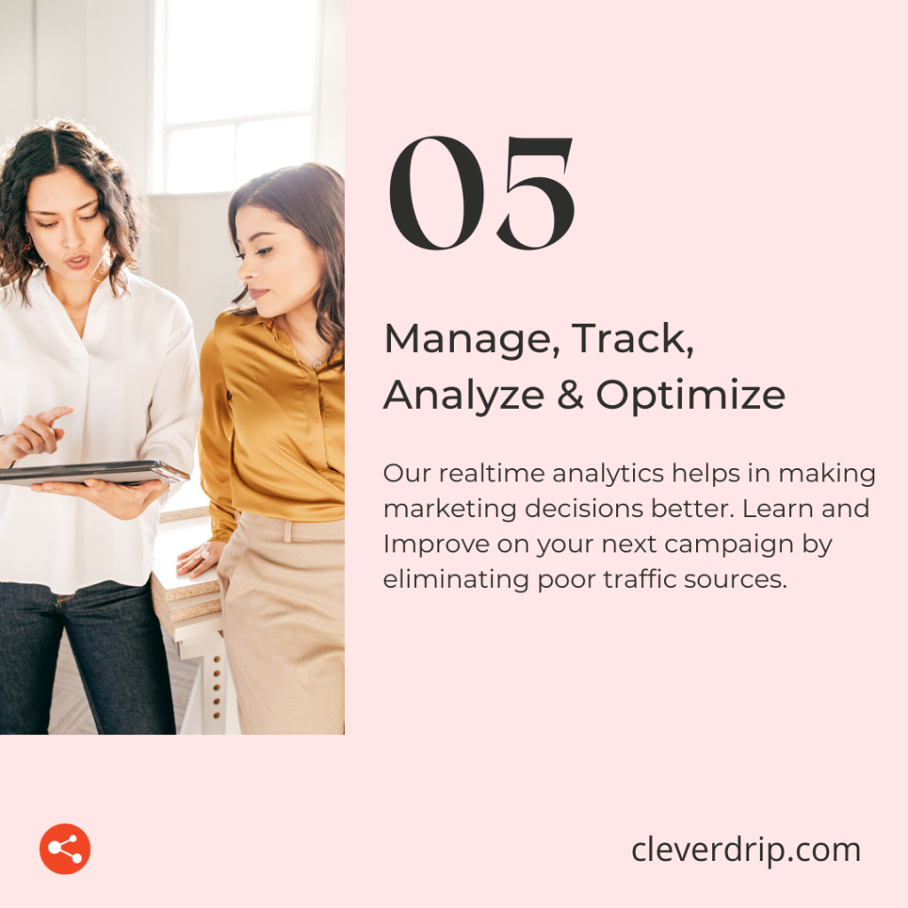 promote online & see realtime analytics